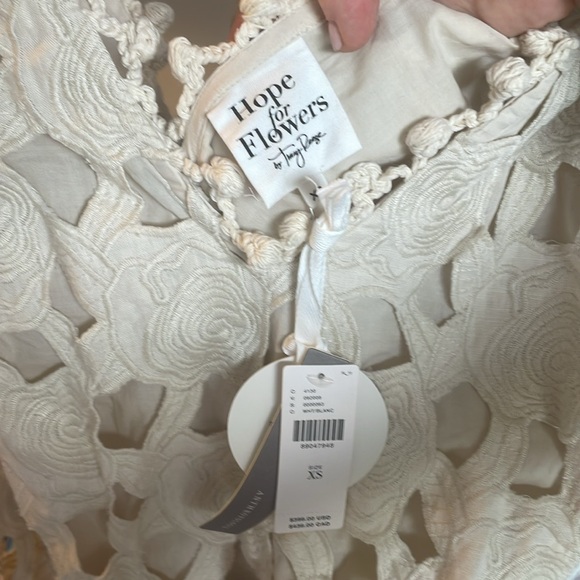 NWT Anthropologie Hope for Flowers by Tracy Reese Long-Sleeve Linen Dress, XS - Picture 4 of 5